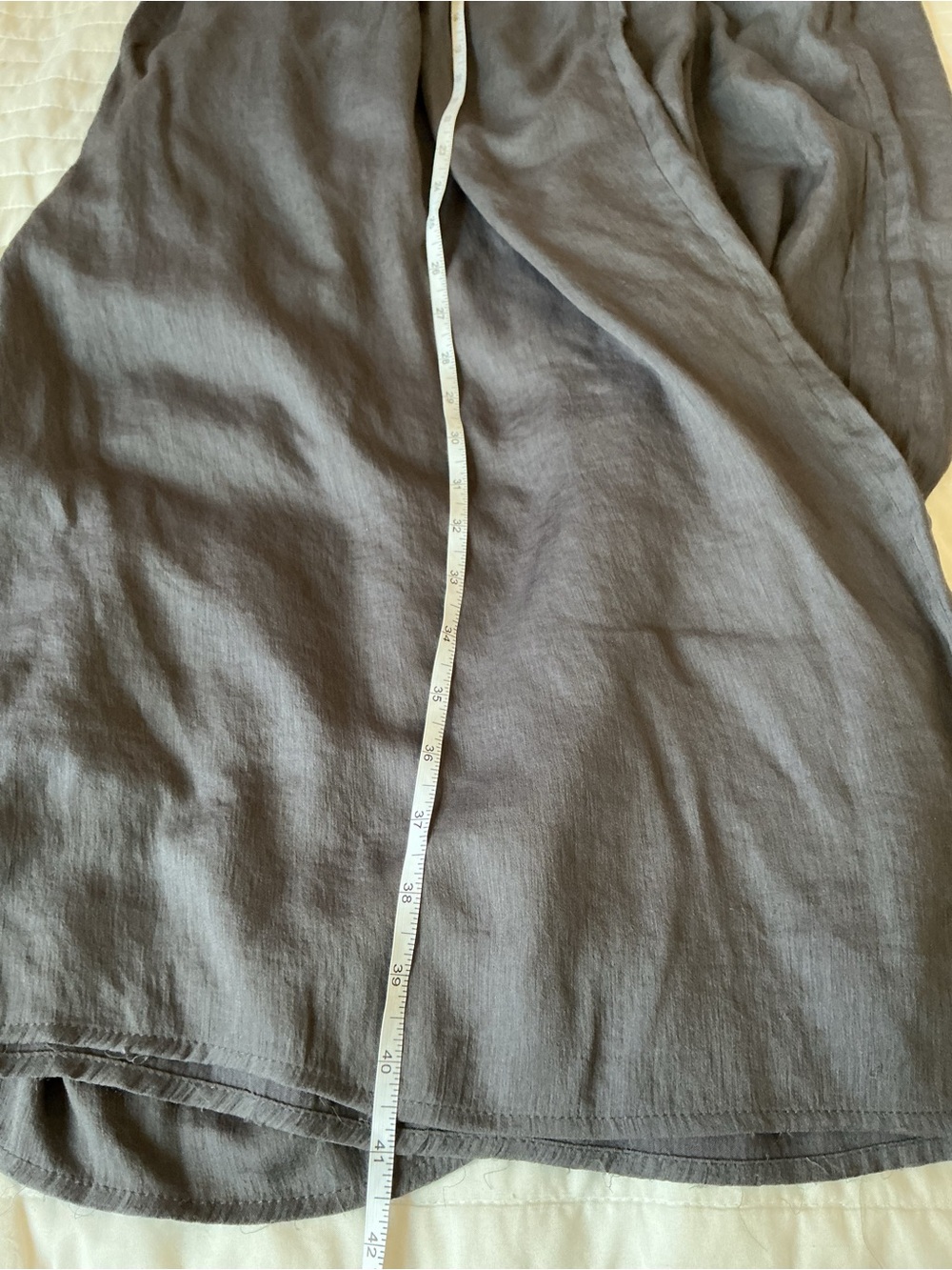Zara Gray Maxi Skirt with Elastic Waist - Picture 6 of 7